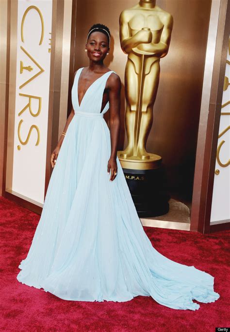 Lupita Nyongo Wows In Light Blue Prada Gown At The Oscars And Takes Our Breath Away Huffpost Life