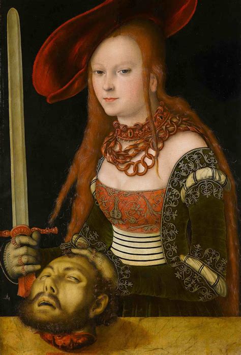 Cranach Der Ältere Judith Mit Dem Haupt Des Holofernes