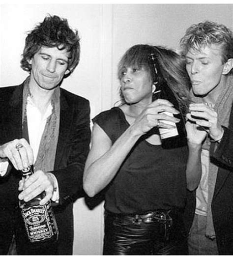 Keith Richards Tina Turner And David Bowie Keith Richards David