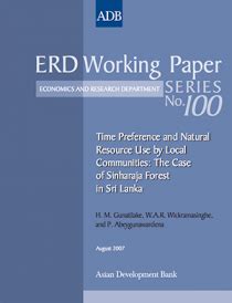 The questionnaire contains two main sections. Time Preference and Natural Resource Use by Local ...