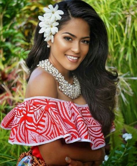 Meli Melo Hawaiian Hairstyles Hawaiian Woman Hawaiian Girls