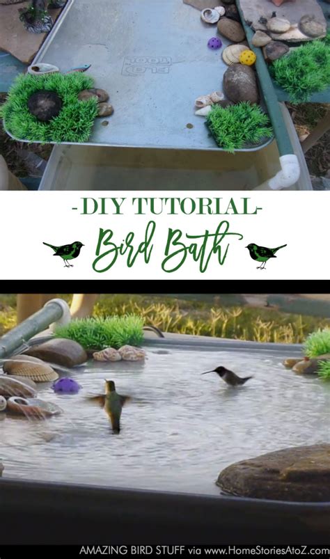 Build a quick and easy bird bath. DIY Bird Bath