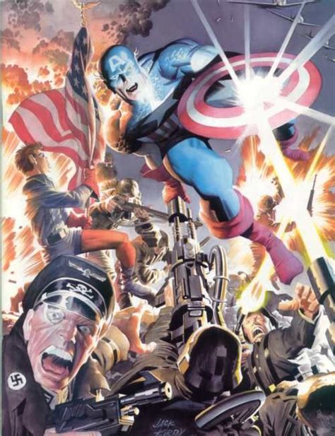 Jack Kirby And Alex Ross Captain America Comic Book Artists Comic