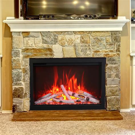 Amantii Traditional Series 33 Inch Built In Electric Fireplace Trd 33