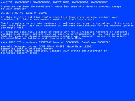 Stop Windows Error Blue Screen How To Tips And Tricks Internet Seo