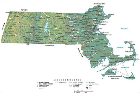 Travel Guide And State Maps Of Massachusetts Road Trip Hacks