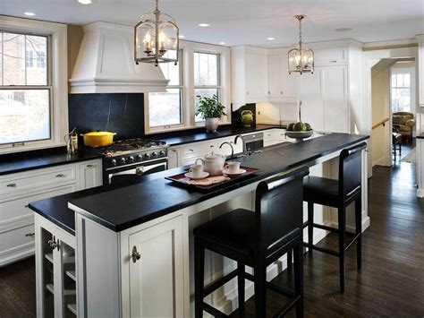 If you have a big kitchen island, if it's built up of several rectangles, you may place a seating or dining area right inside it, it will be a very cozy and comfy eating corner or breakfast corner. kitchen islands with seating | DIY Kitchen Island With ...