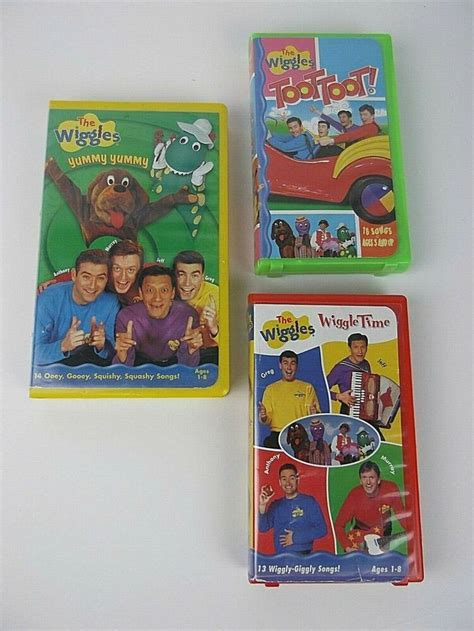 Details About The Wiggles Vhs Lot Of 5 Tapes Clamshells Dance Party