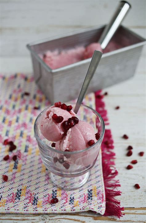Creamy Pomegranate Ice Cream A Beautiful Mess