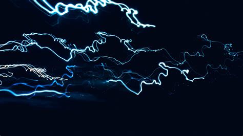 Download Wallpaper 1920x1080 Neon Lines Long Exposure