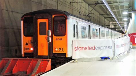 Trains At London Stansted Airport Station 2017 Youtube
