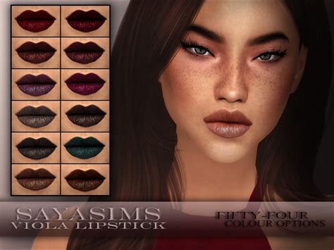 Viola Lipstick By Sayasims At Tsr Sims 4 Updates