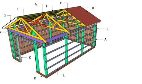 Pole Barn Roof Plans Howtospecialist How To Build Step By Step Diy