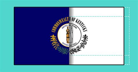 Kentucky Us Flags Dot Design