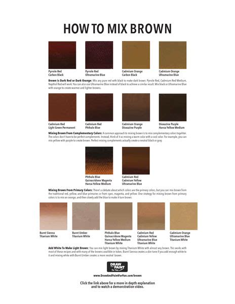 What Colors Make Brown The Ultimate Guide To Mixing Brown