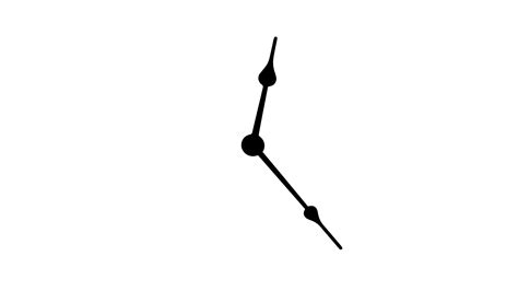 Time Lapse Clock Hands Rotating Over 12 Hour Stock Footage Sbv