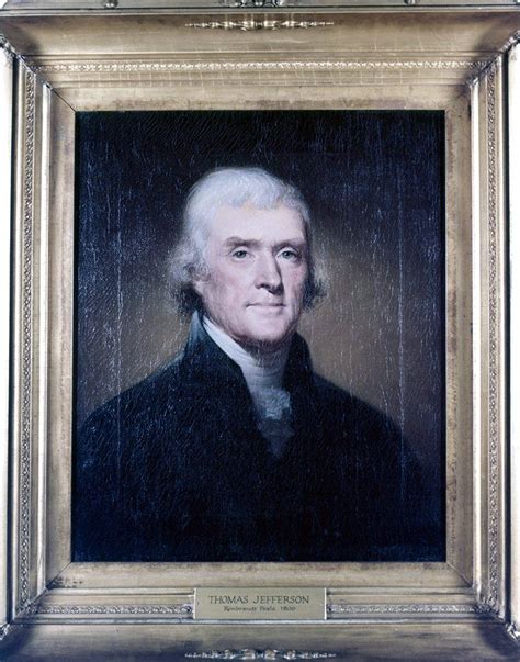 Thomas Jefferson Portrait By Rembrandt Peale American Artists