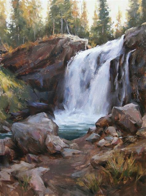 Archive Landscape Paintings Waterfall Waterfall Landscape