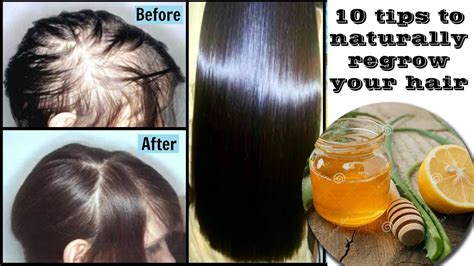 10 Tips To Naturally Regrow Your Hair Youtube