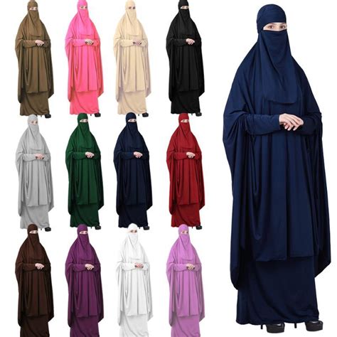 islamic muslim prayer garment women hijab abaya niqab burqa jilbab veil