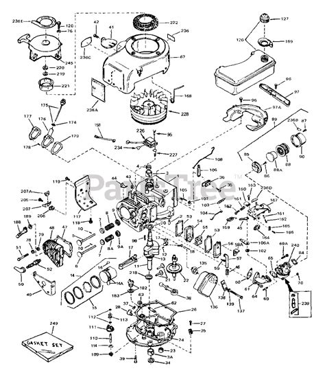 Tecumseh Vh70 135008 Tecumseh Engine Engine Parts List 1 Parts