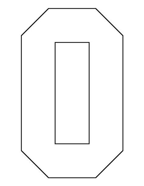 Number 0 Pattern Use The Printable Outline For Crafts Creating