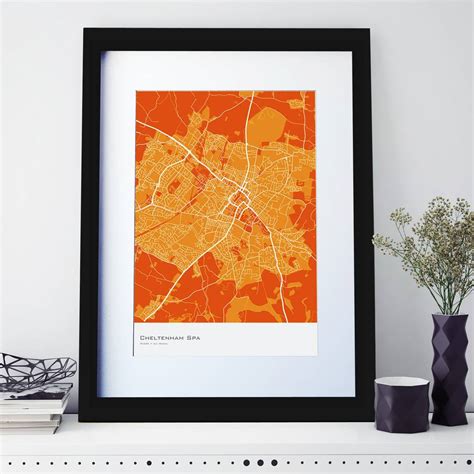 Personalised Abstract Map Print By Spin Collective