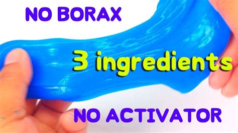 How To Make Slime No Borax No Activator Diy Youtube