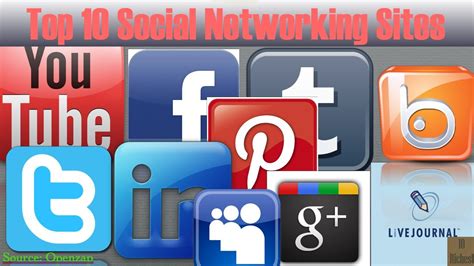 Most news channels now hugely depend on social media sites to collect. Top 10 Social Networking Sites in 2013 - YouTube