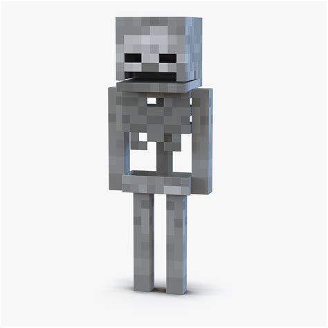 Minecraft Skeleton 3d Model 15 Max Free3d