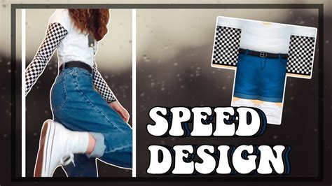 Speed Design Baggy Denim Jeans W White T Shirt Roblox Youtube