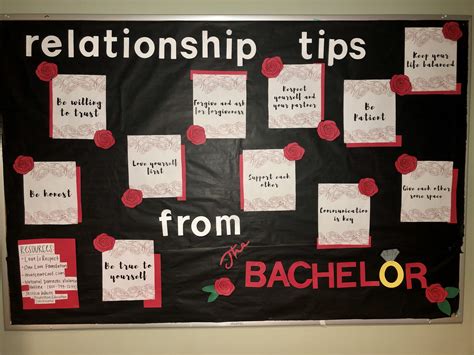 Relationship Tips From The Bachelor Bulletin Board Resident Assistant Bulletin Boards Teacher