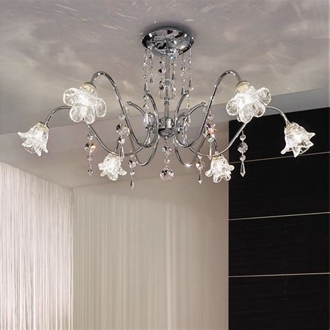 Con tecnologia led, smart o dimmer. GINEVRA lampadario da soffitto design con Pendagli ...