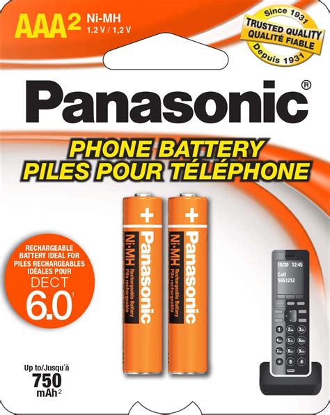 buy panasonic original ni mh rechargeable battery for the panasonic kx tg2511et kx tg2512et