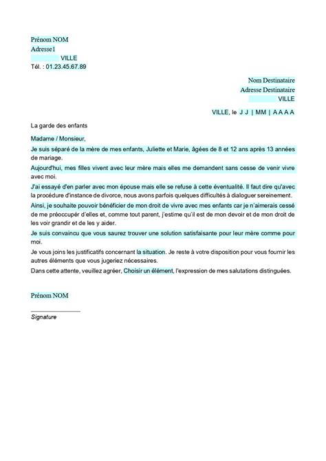 Lettre Au Juge Des Affaires Familiales Sample Business Letter The