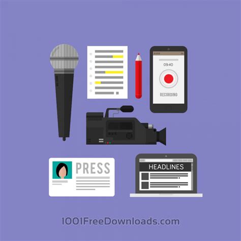 Free Vectors Icons For News And Journalism Icons