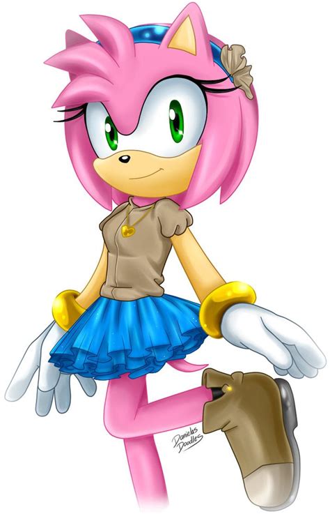 Simply Amy By Danielasdoodles Amy Rose Sonic The Hedgehog Sonamy