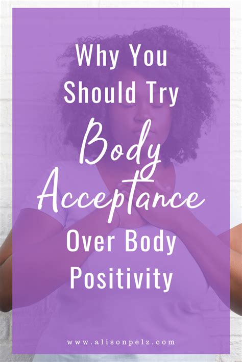 why you should try body acceptance over body positivity pin · alison pelz ld rdn cde lcsw