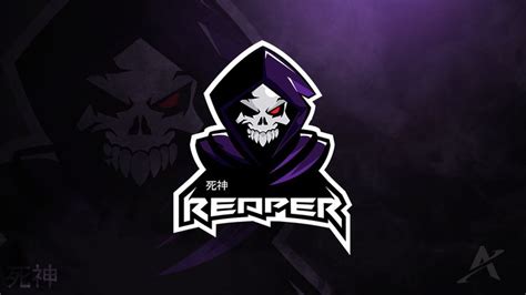 Reaper Mascot Logo Desain Logo Gambar Karakter Logo Keren