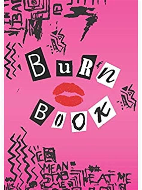 Mean Girls Burn Book Canvas Prints By Natalie Rowe Redbubble Burn