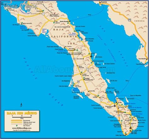 Maps Of Baja California Mexico