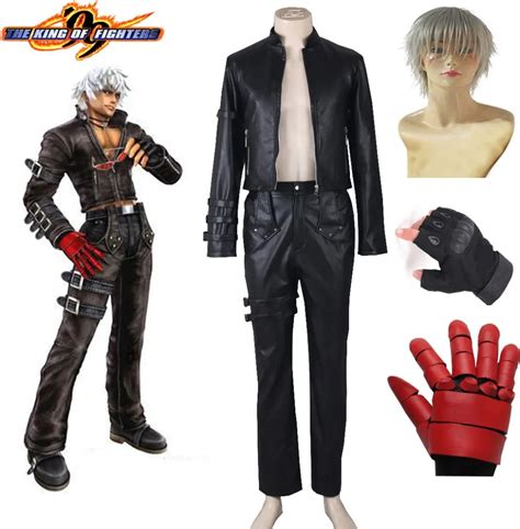Free Shipping King Of Fighters 99 K Dash Black Uniform Game Cosplay