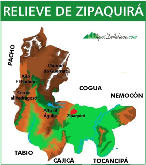 Relieve De Zipaquirá Mapa Tipos De Relieve