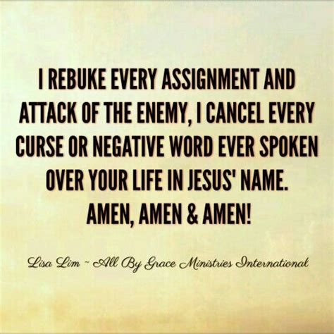 I Rebuke Every Assignment And Attack Of The Enemy I Cancel Every Curse