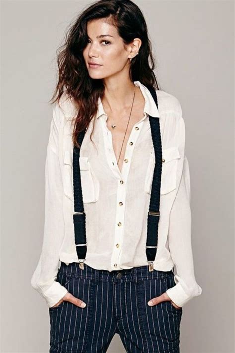 Bold Women Outfit With Suspenders0231 Suspenders For Women Fashion Androgynous Fashion