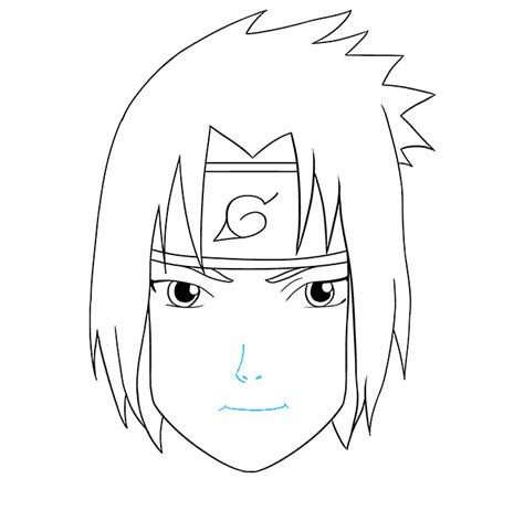 How To Draw Sasuke Uchiha From Naruto Really Easy Drawing Tutorial Sasuke Drawing Easy