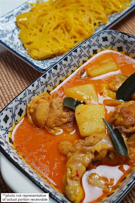 Nonya Curry Chicken With Roti Jala Serves 2 Cookin1