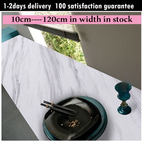 3D Marble Vinyl Film Self Adhesive Waterproof Wallpaper For Bathroom