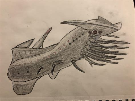 Shadow Leviathan Drawing By Me Rsubnauticabelowzero