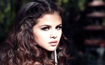 Selena Gomez Wallpapers Beauty Brown Background Widescreen